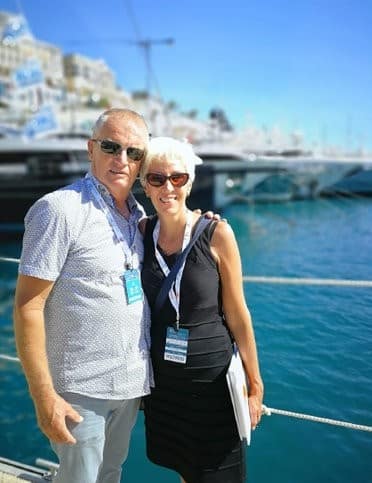 Jan and Truus Kornman at the Monaco boat show